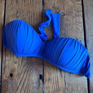 Women Swim Bandeau Bikini Top - Royal Blue